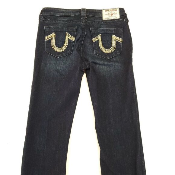 True Religion Becca Bootcut Mid Rise Lurex Rainbow  Size 29 - Picture 5 of 12